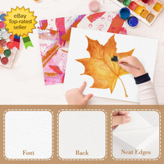 100PCS 5X7 Watercolor Paper 140Lb 300G Cold Press Thick Art Sheets for Painting