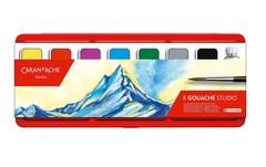 CREATIVE ART MATERIALS Caran D’ache Gouache Studio, 8 Pans (1000.308)
