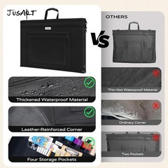 JusArt Art Portfolio Bag, 24×36 Light Weight Folder Case with