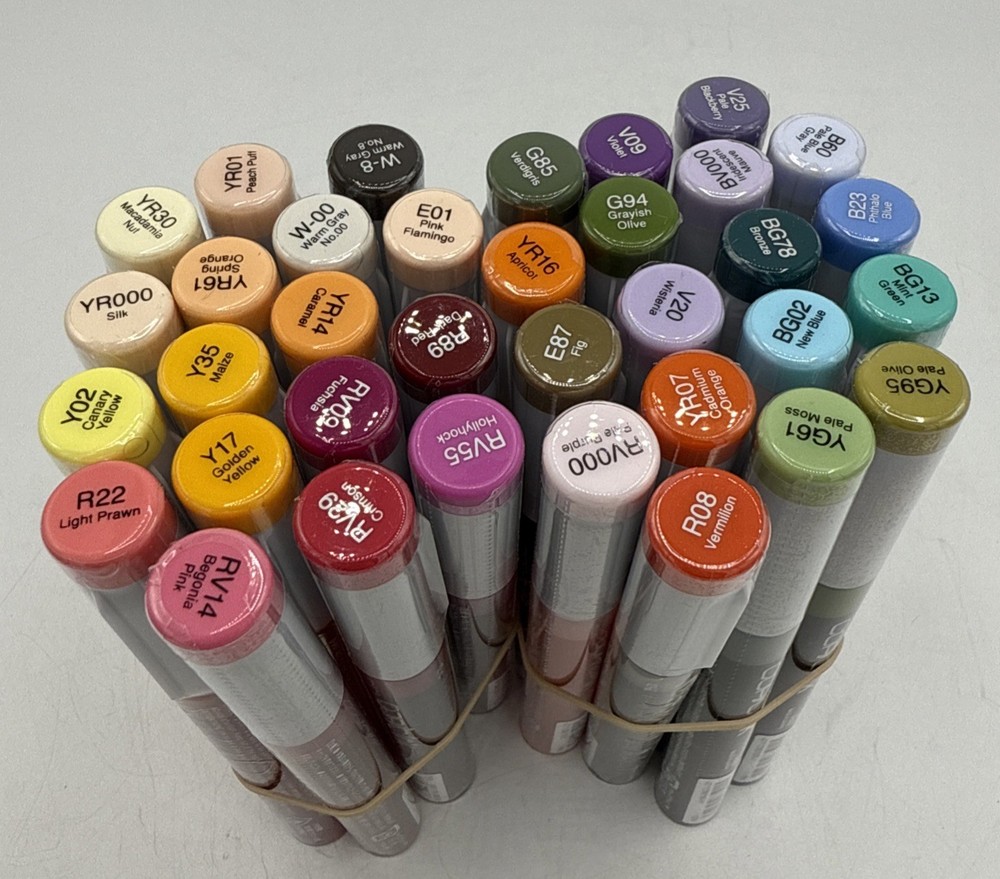 Copic Ink Refills Lot of 35 Colors 12ml NEW! Variety, No Repeats