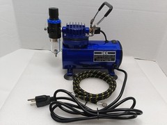 1/5 HP Airbrush Compressor w/Regulator, Moisture trap & Auto Shutoff