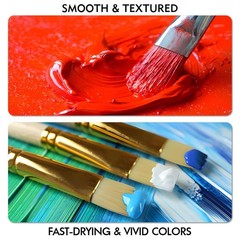 Acrylic Paint Sets for Adults, 14 Colors Large Bulk Acrylic Paints kits Rich …