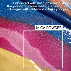 Metallic Acrylic Paint Set: 6 Colors Metallic Paint Tubes 2oz / 60ml – Thick …