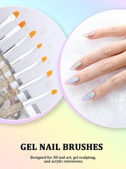 33PCS Nail Art Brushes Set, Nail Art Tools, Nail Design Tools with Polygel Brush