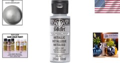 Metallic Acrylic Paint 2 oz – Vibrant Silver Anniversary for Stunning Crafts