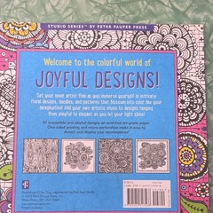 Peter Pauper Press Joyful Designs Artist Coloring Book by Joy Ting, Floral
