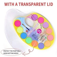 36 Colors Watercolor Paint Set with Brush and Pallets for Artists Students Kids