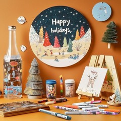 120 Colors Acrylic Paint Pens with Flexible Brush Tip, Liquid Ink Direct System