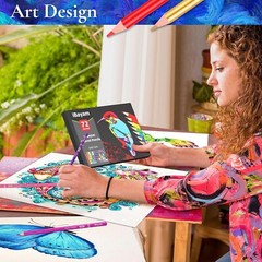 iBayam Colored Pencils 72 Count Color Pencil Set for Adult Coloring Books New