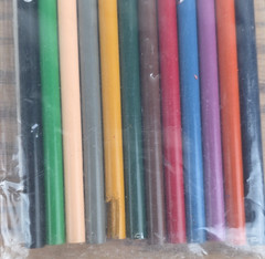 Vintage Faber Castell Coloray 12 Coloring Pencils Cedar Wood Thick Lead NIP USA