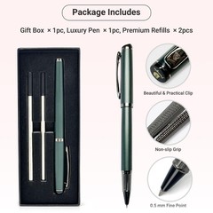 Penagic Luxury Rollerball Pen, Black Ink, Fine Point, Unisex,