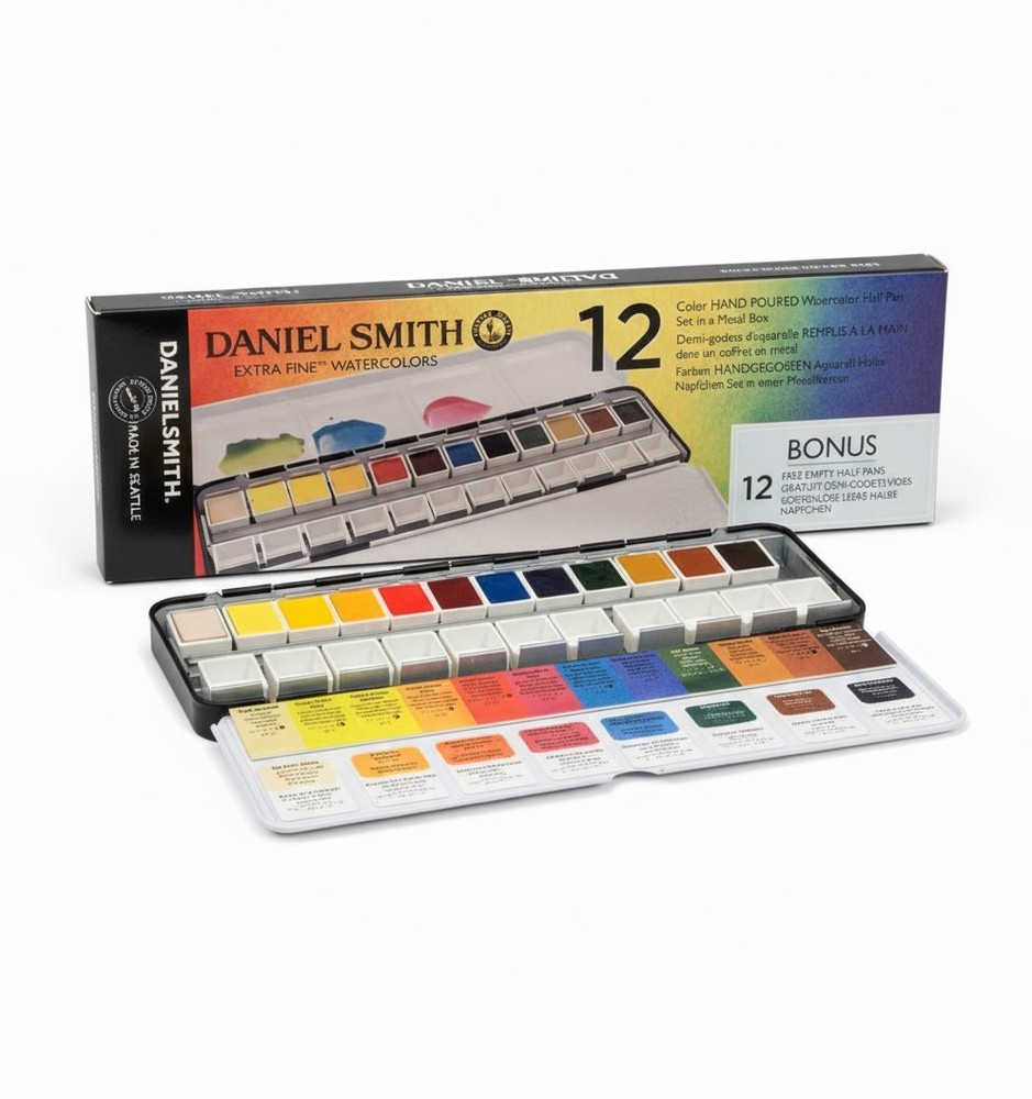 Daniel Smith Extra Fine Watercolors Set 12ct ~ New