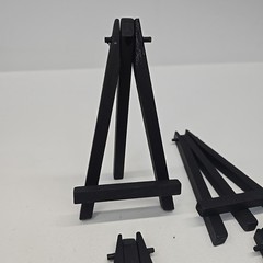 Wood Mini Easel Lot Of 4 Black 5″ Tall for Small Art Craft & ACEO Card New Set
