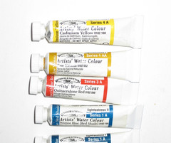 8 Lot Winsor & Newton Professional Artist Watercolor paint 5ml tubes ~ Free Ship