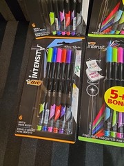 8pc Mixed Lot Bic Intensity Fine Liner Marker Pens 6ct Each