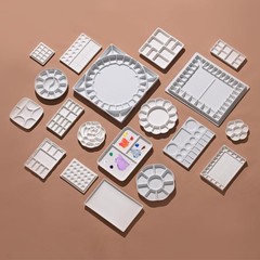MEEDEN Ceramic Artist Paint Palette, Rectangle Porcelain Watercolor White
