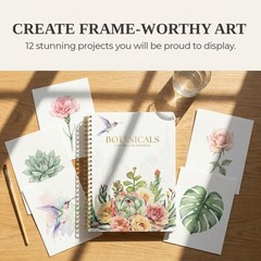 Beautiful Watercolor Book for Beginners – Guided Watercolor Painting Workbook…
