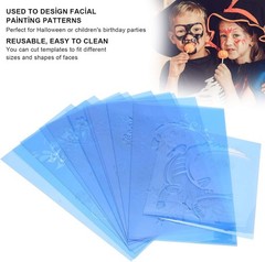 Face Painting Template Stencils, 12Pcs Reusable Paint Easy…