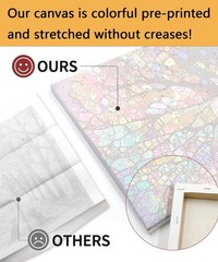 Mushroom Paint by Numbers Kit for Adults Beginners- DIY Acrylic Stained Glass…