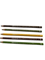 Vintage Conte a Paris Pastel Pencils #1355 Lot of 5 Brown Green Yellow Purple