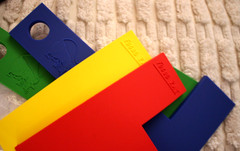 2-pack / 8 pieces SILICONE T AND FOCUS MARKERS 6″ X 4.7″ RED BLUE YELLOW GREEN