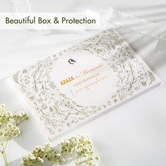 50 PCS PreFolded Vellum Jackets Fits 5×7 Inch Invitations Sage Green Toile