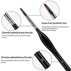 15PCS Miniature Paint Brushes Fine Tip Set for Art Nail Model Craft Oil Painting