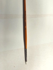 HIGHTBRUSH WHITE NYLON ARTIST BRUSH FLAT TIP