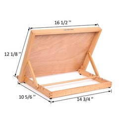 Falling in Art 5-Position Wood Drafting Table Easel Drawing and Sketching Boa…