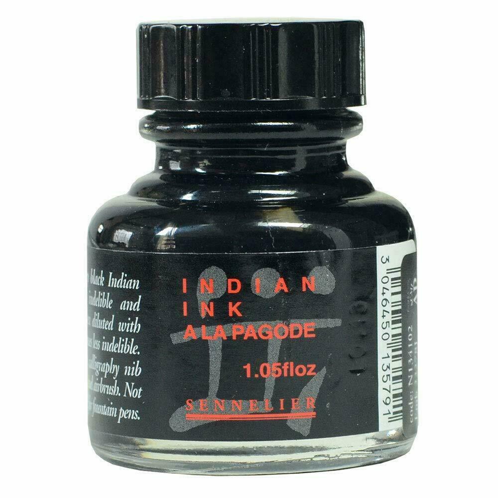 Sennelier Artist Water Resistant Drawing Ink 30ml Bottles – 31 Colours Available
