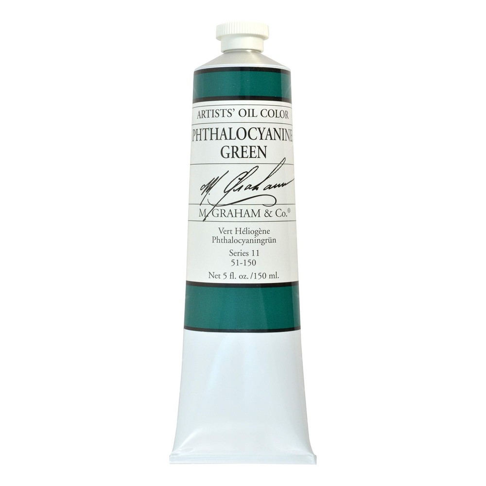 M. Graham Artist Oil Paint Phthalocyanine Green 5oz Tube Kitchen