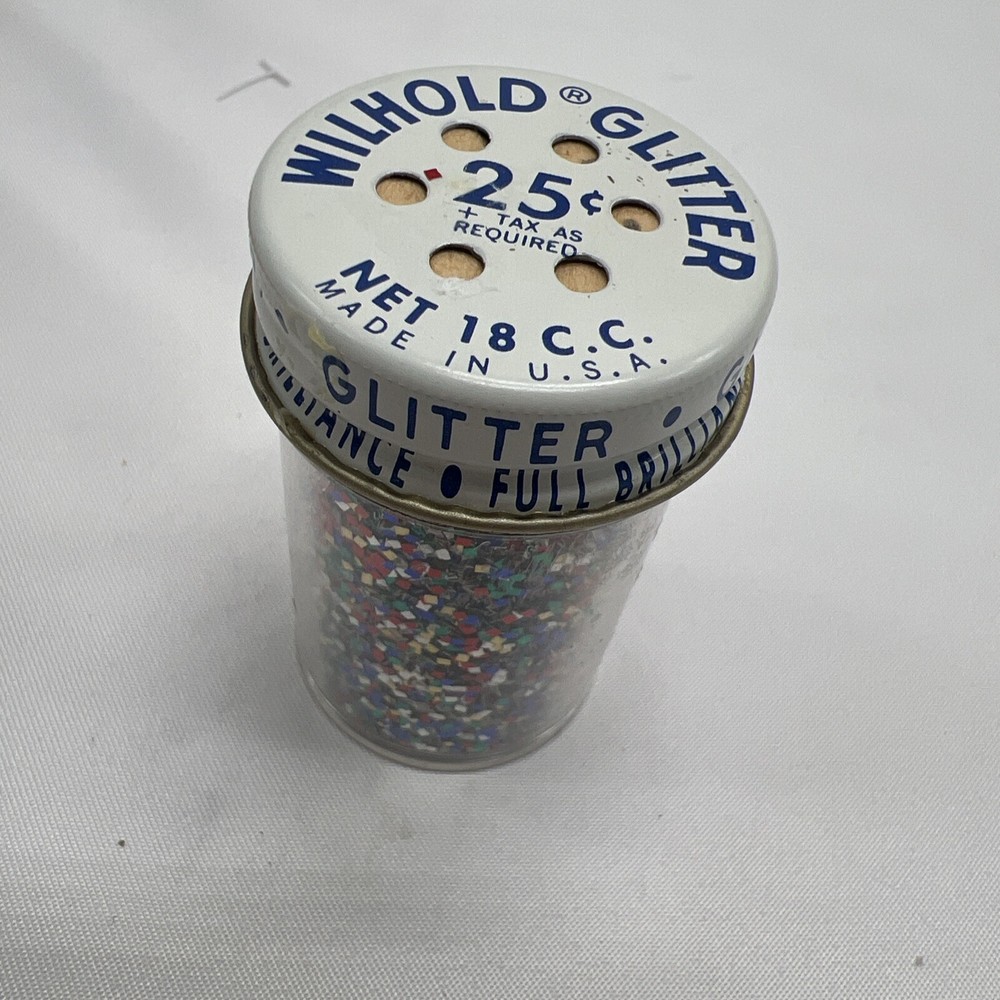 Vintage Wilhold Non Toxic Double Plated Full Brilliance Color Glitter