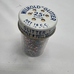 Vintage Wilhold Non Toxic Double Plated Full Brilliance Color Glitter