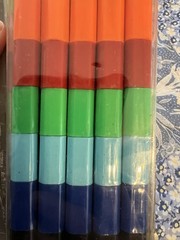 Set of 9 Multicolor Artists’ Colored crayons stacking Rainbow Colors Target