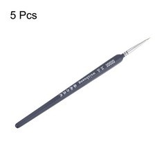 5 pcs Detail Paint Brushes 3mm Nylon Miniature Painting Brush(00000#) Black