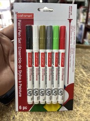 Craft Smart Paint Pen Set Medium Line 6 Piece
