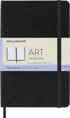 Moleskine Art Sketchbook, Hard Cover, Medium (4.5 x 7) Plain/ Diary