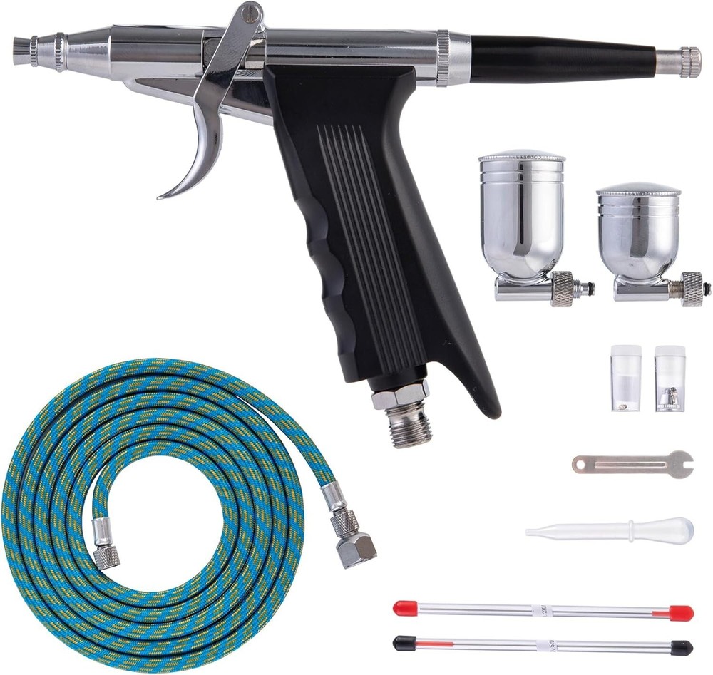 Kit de aerógrafo, 50 PSI, boquilla de 0.3 mm, juego de pistola para arte de uñas