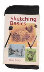 Lot 15 Pcs Zippered Travel Case Sketching Basics Book, Pencils and Sketchbook