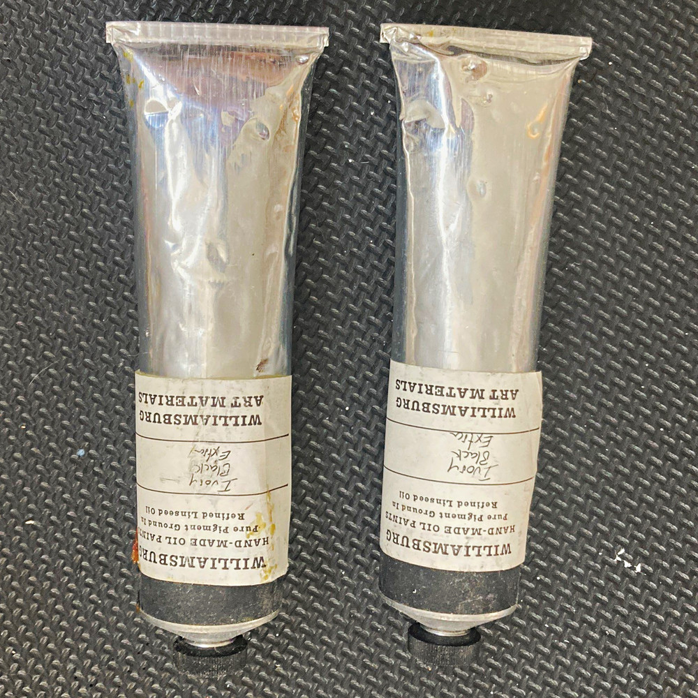 Williamsburg Hand-Made Oil Paint Tube – Ivory Black Extra 150 mL. Vintage
