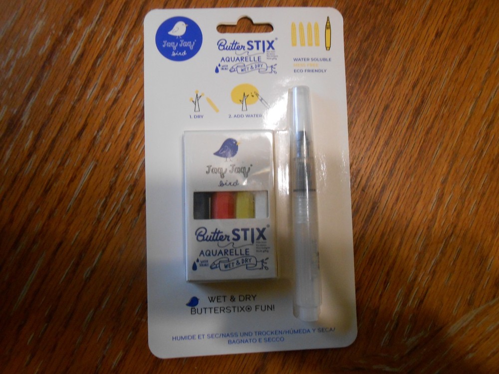 AQUARELLE JAQ JAQ Wet & Dry Butter Stix Water Soluble (4 Colors) NIP
