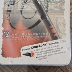 Dixon Ticonderoga Core Lock Artist Quality Colored Pencils Tin Box of 12