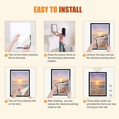 2Pack Diamond Painting Frame Holder, Magnetic Art Frame Adhesive, DIY Art Craft