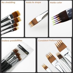 Paint Brush Comb Set – 4PCS Professional Grainer Brushes for Acrylic Painting, O