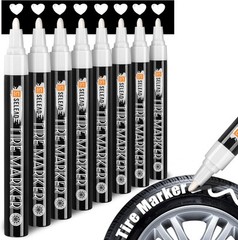 SELEAD Tire Marker White – 8 Pack Paint Pens for 1 Count (Pack of 8), 8white