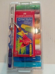 Faber-Castell 12 Gel Sticks Crayons Artist Pens Multicolor Set Child Art