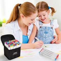 Alcohol Markers, 48 Colors Dual Tip Art Marker, Drawing Markers, Coloring