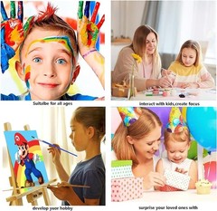 Paint by Number Canvas Kit for Adults- DIY Beginner Easy Paint by Number Kits