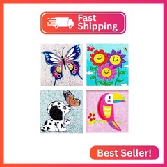 Diamond Art Painting Kits for Kids 9-12 Girls Boys, 5D DIY Big Gem Full Drills D