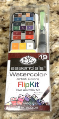 Royal Langnickel Essential Watercolor Artist Colors. FlipKit 18 Colors~New